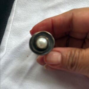 Silver and Pearl Ring